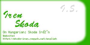 iren skoda business card